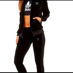Women’s Adidas Velour tracksuit